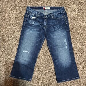 BKE Women's Ankle & Cropped Jeans - Dark Blue